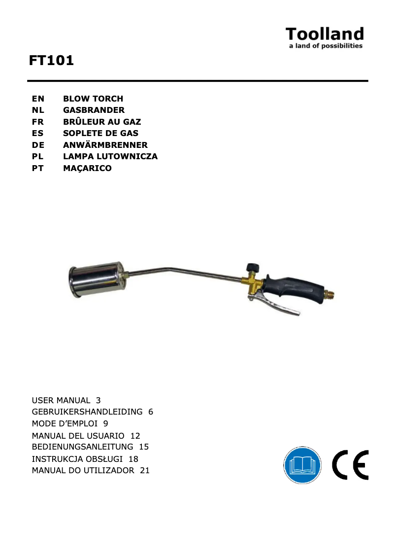 Página 1 del manual Manual de usuario Toolland FT101