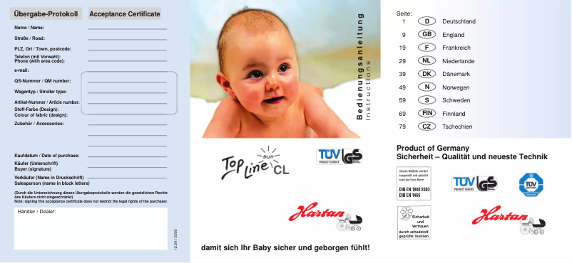 Página 1 del manual Manual de usuario Hartan Topline CL