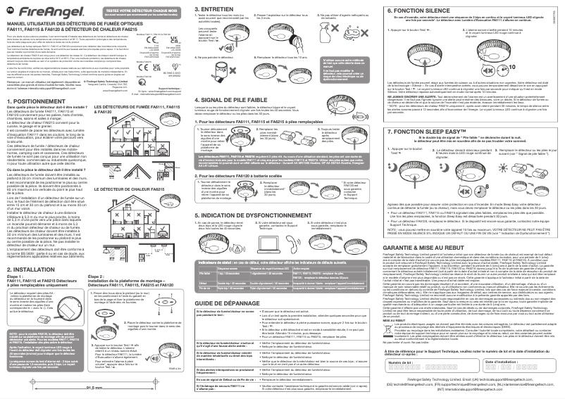 Imagen de la primera página del manual del dispositivo FA6120