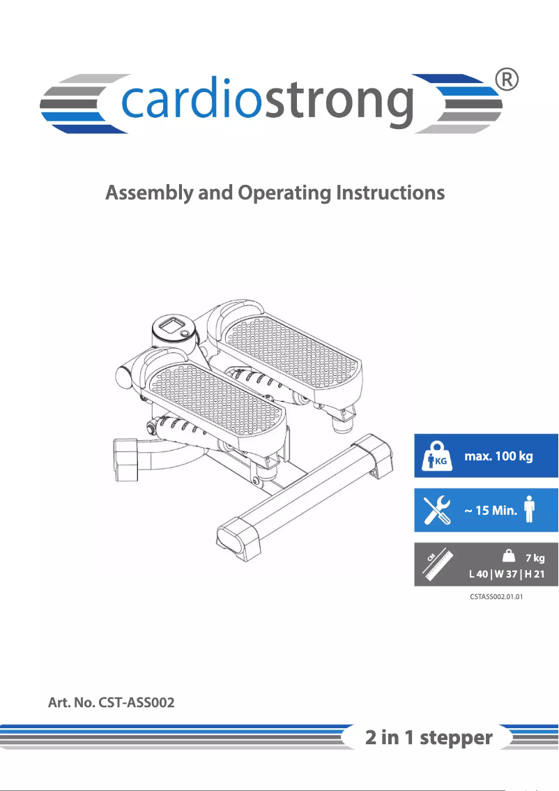 Imagen de la primera página del manual del dispositivo 2 in 1 Stepper