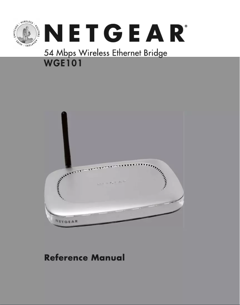 Página 1 del manual Manual de usuario Netgear WGE101
