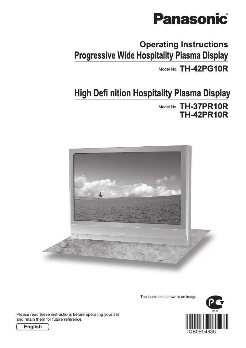 Página nº 1 - Manual de usuario Panasonic TH-42PG10R
