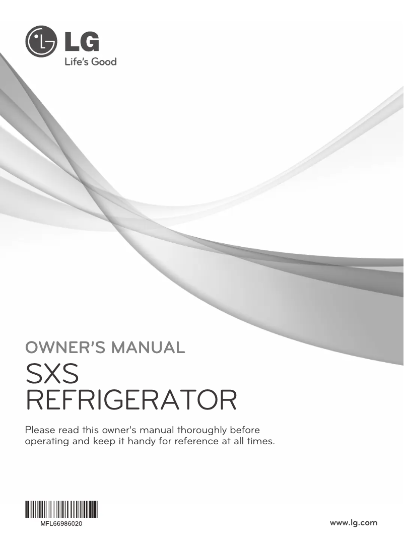 Imagen de la primera página del manual del dispositivo GR-P287FSNK