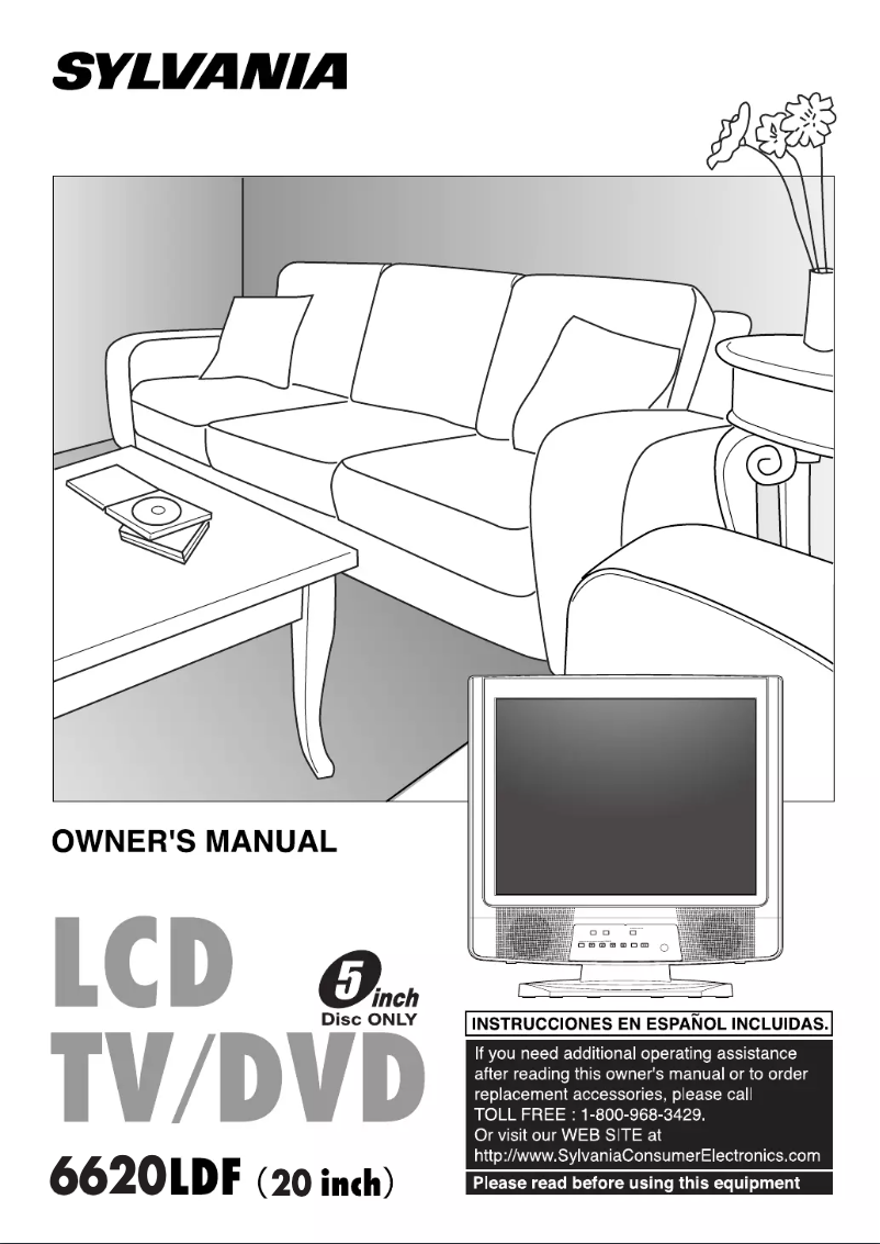 Imagen de la primera página del manual del dispositivo 6620LDF