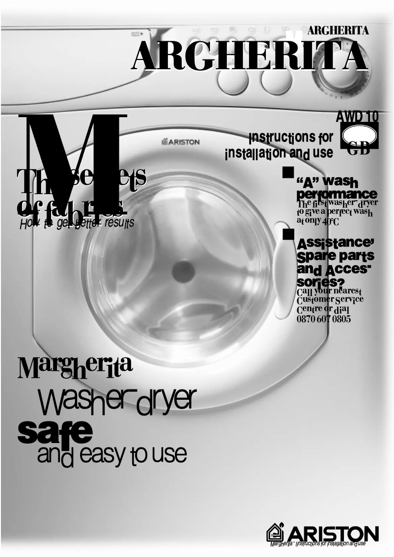 Página 1 del manual Manual de usuario Ariston Thermo AWD10