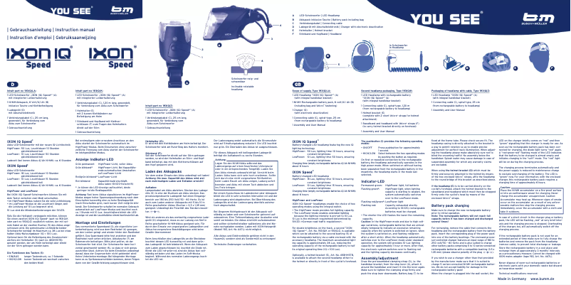 Página 1 del manual Manual de usuario Busch + Müller IXON IQ Speed