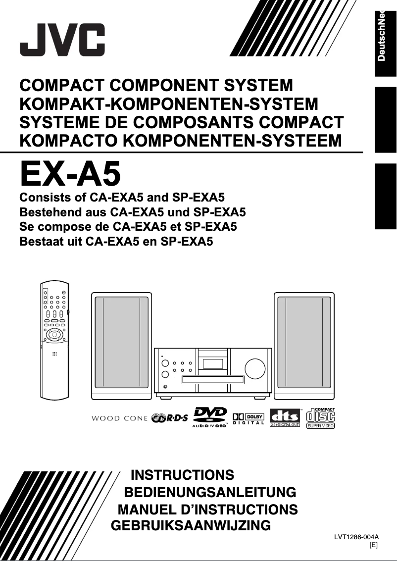 Página 1 del manual Manual de usuario JVC SP-EXA5