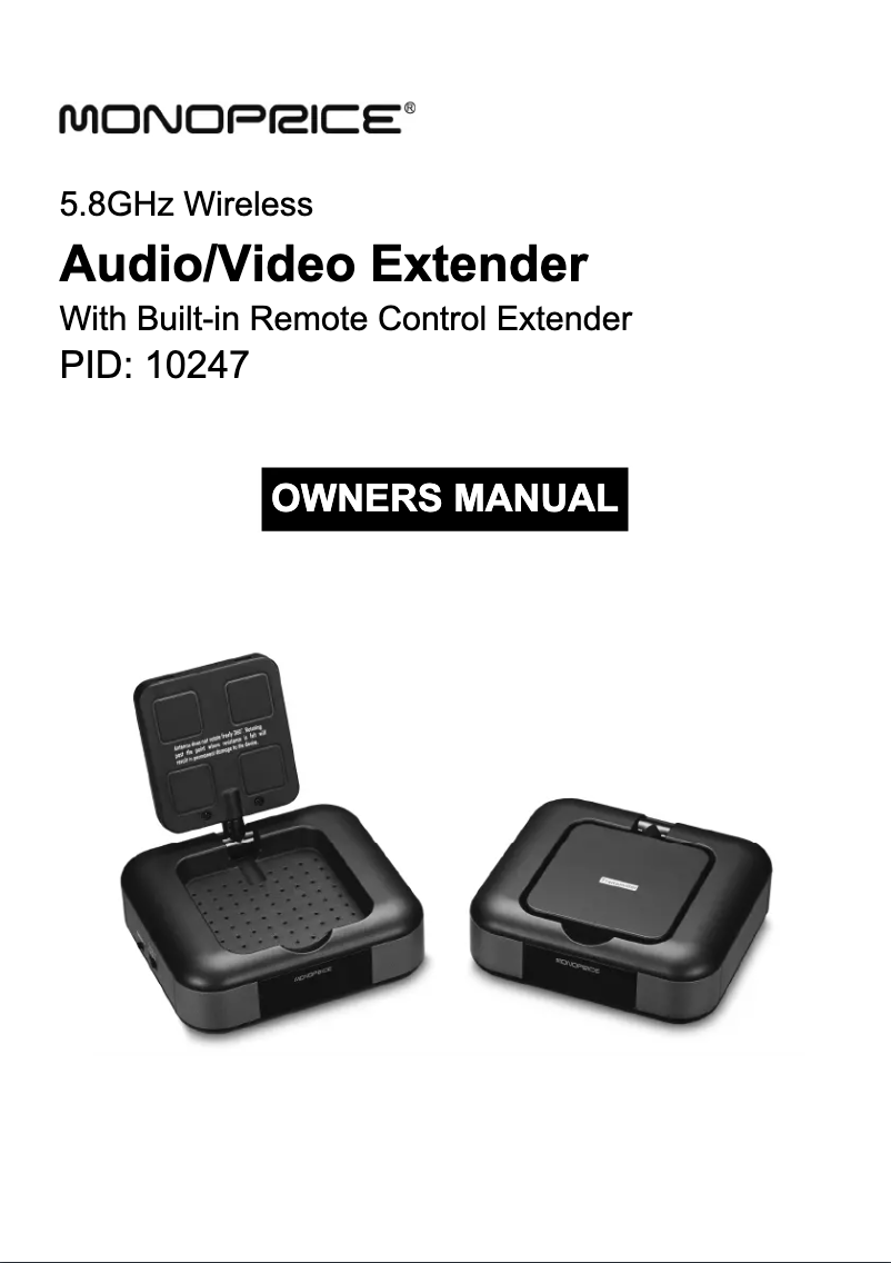 Página 1 del manual Manual de usuario Monoprice 10247