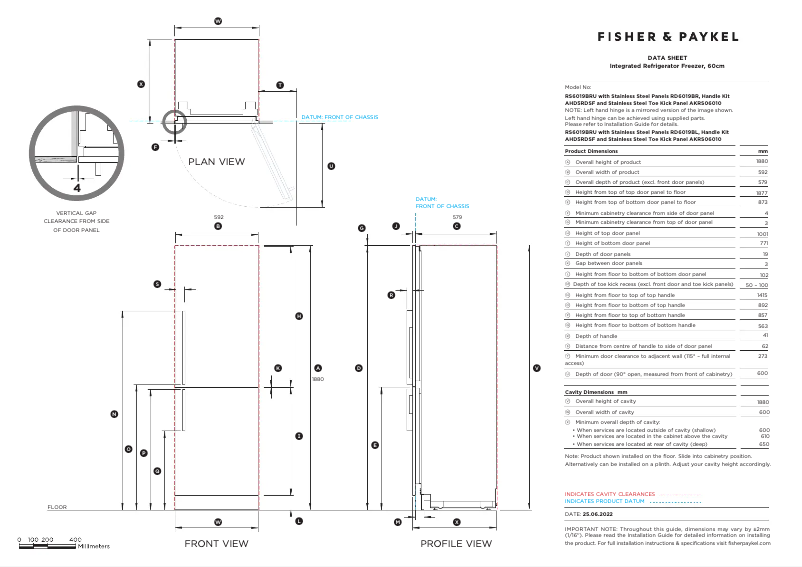 Imagen de la primera página del manual del dispositivo RS6019BRU1