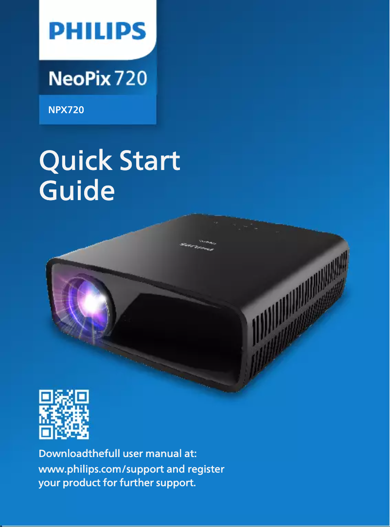 Imagen de la primera página del manual del dispositivo NeoPix 720 NPX720