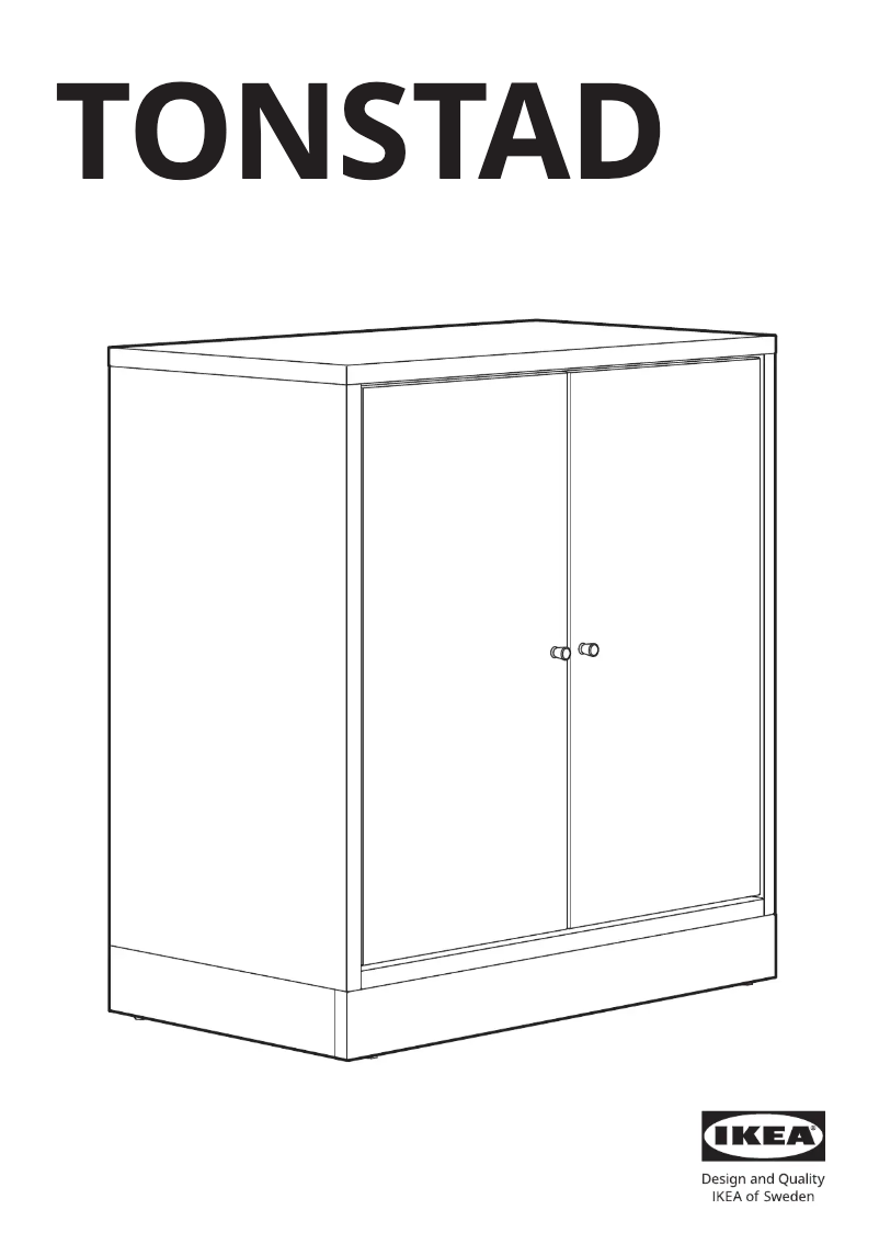 Página 1 del manual Manual de usuario Ikea TONSTAD 804.892.37