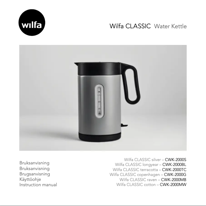Imagen de la primera página del manual del dispositivo Classic Copenhagen CWK-2000G