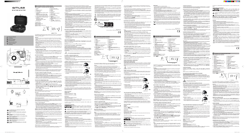 Página nº 1 - Manual de usuario Muse MT-207 DGB