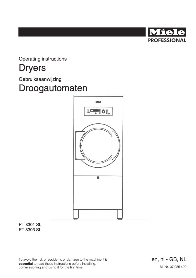 Imagen de la primera página del manual del dispositivo T 8301