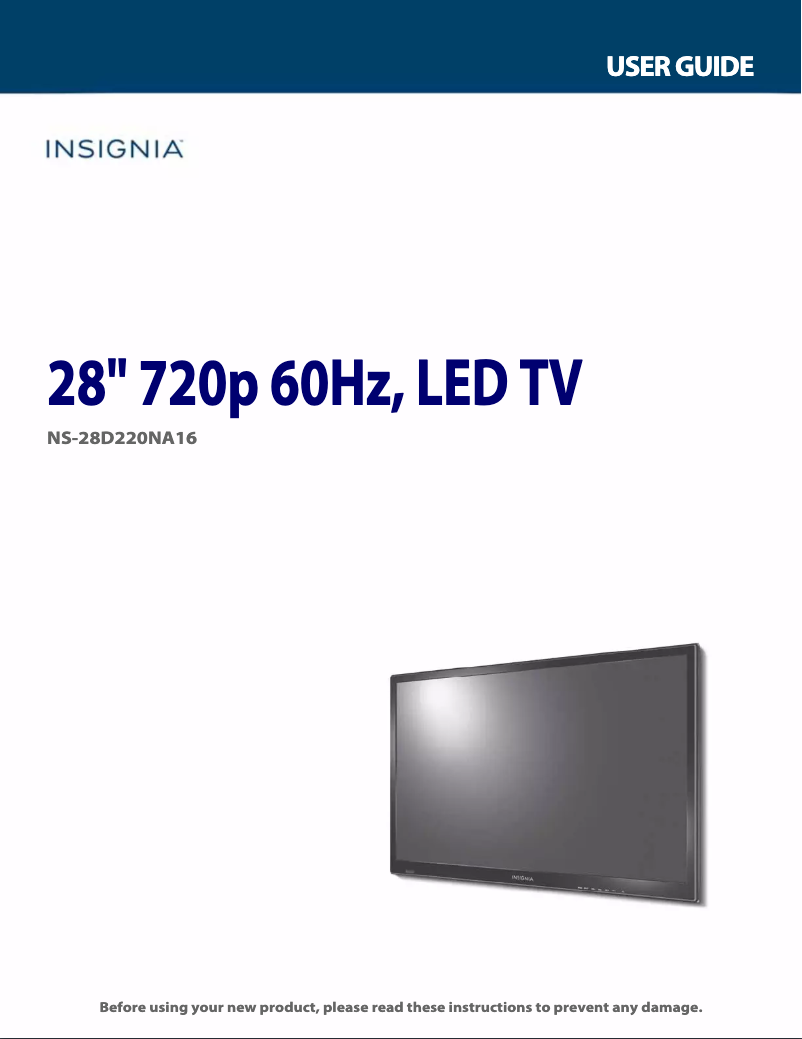 Página 1 del manual Manual de usuario Insignia NS-28D220NA16