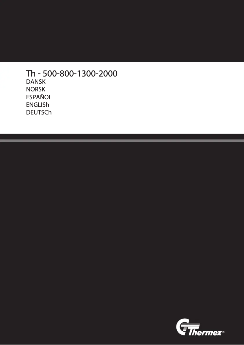 Imagen de la primera página del manual del dispositivo TH 1300