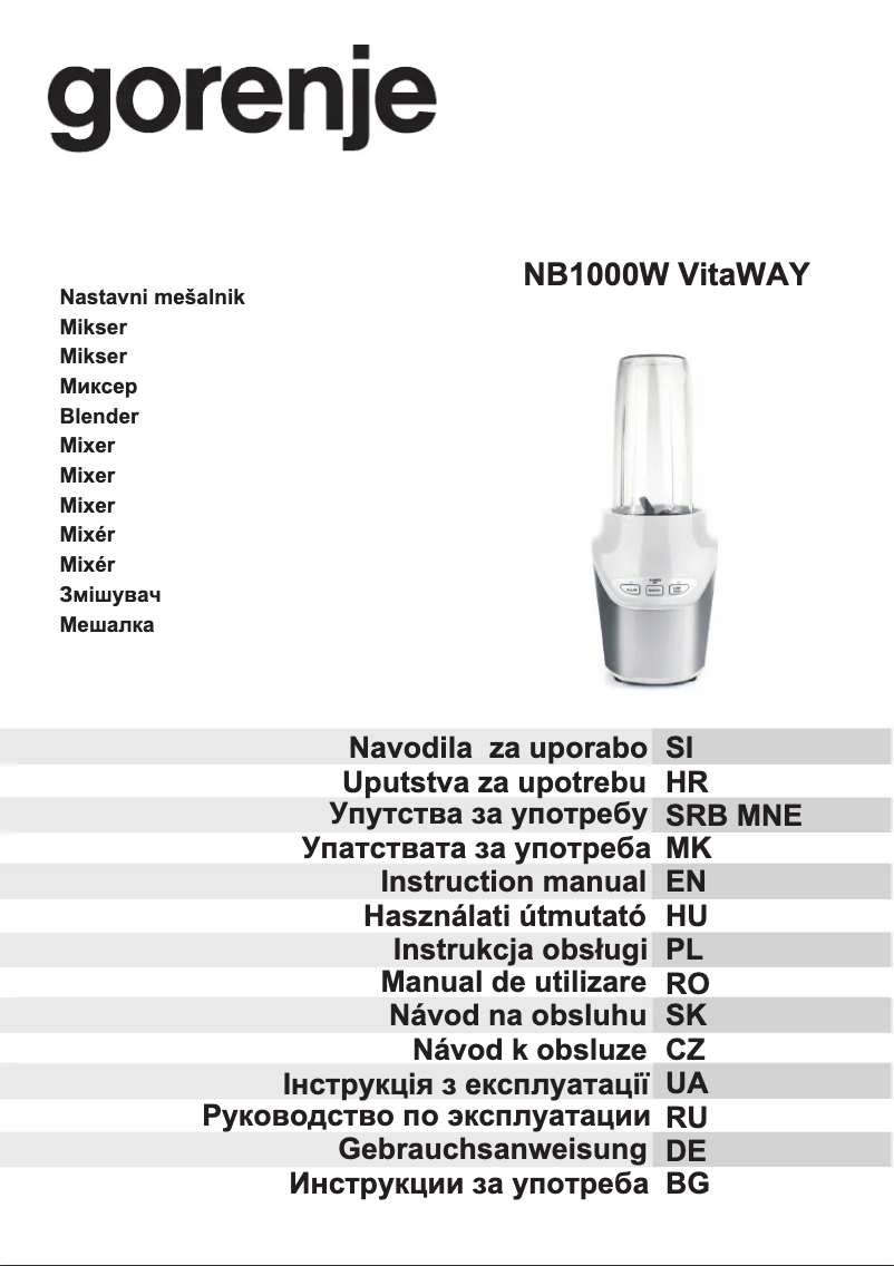 Imagen de la primera página del manual del dispositivo BN1000W