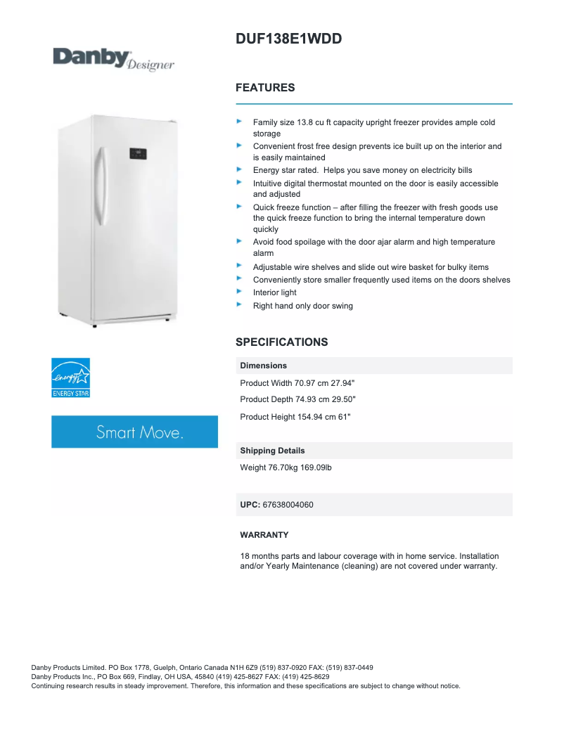 Imagen de la primera página del manual del dispositivo DUF138E1