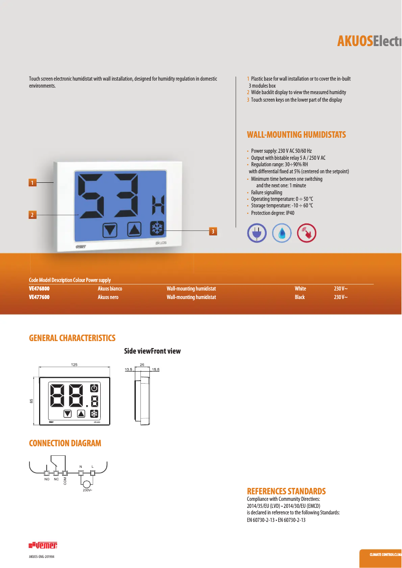 Imagen de la primera página del manual del dispositivo Akuos