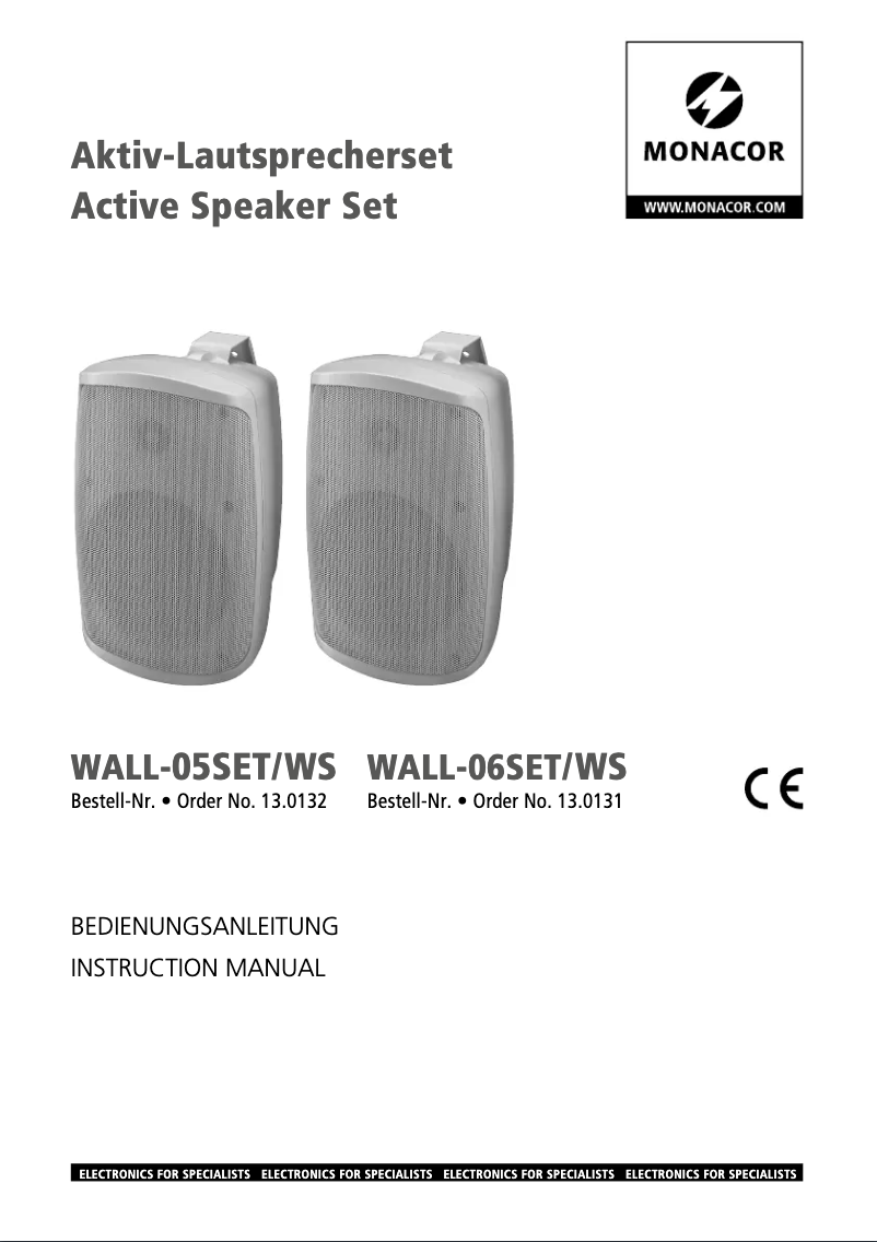 Imagen de la primera página del manual del dispositivo WALL-06SET/WS