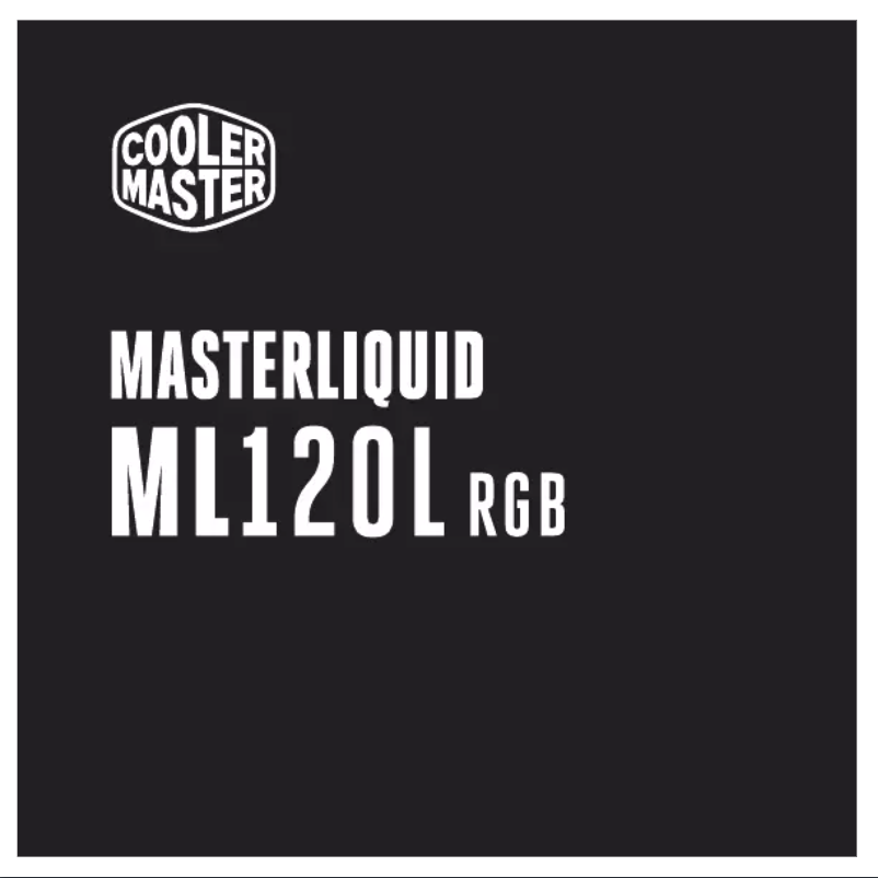Página 1 del manual Manual de instrucciones Cooler Master MasterLiquid ML120L RGB