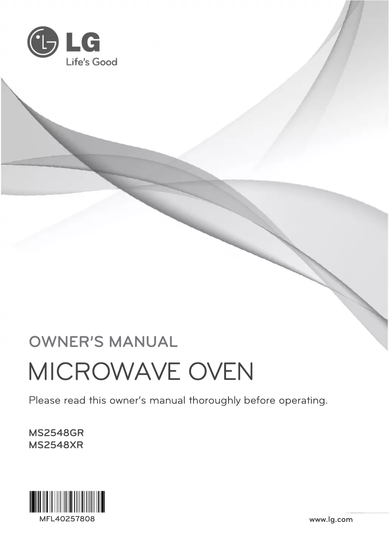 Imagen de la primera página del manual del dispositivo MS2548XR