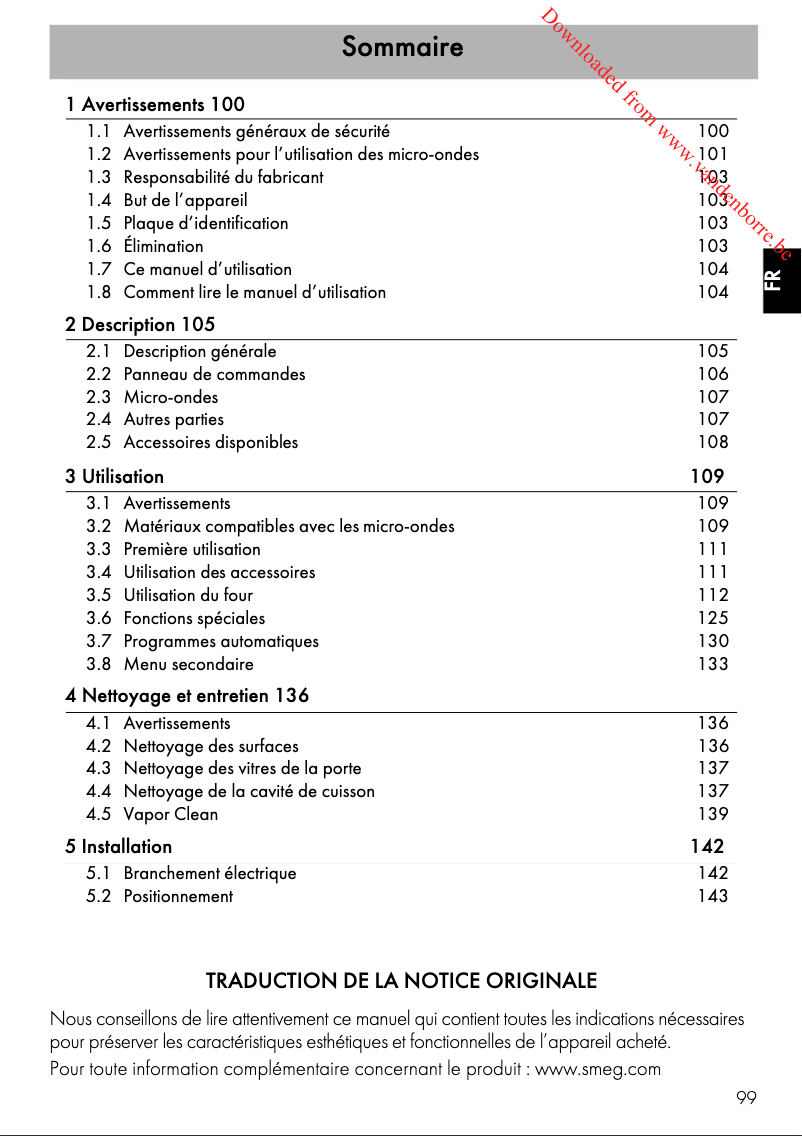 Imagen de la primera página del manual del dispositivo SF4102MCS