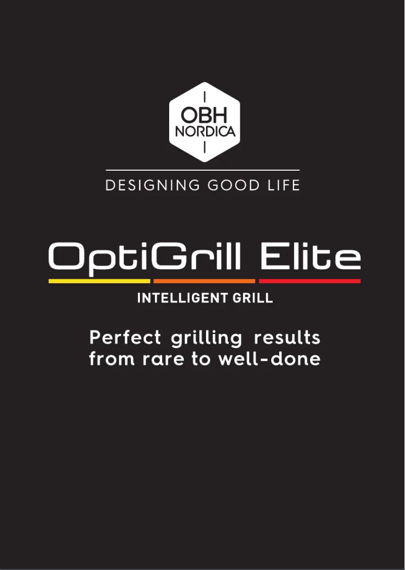 Página 1 del manual Manual de usuario OBH Nordica OptiGrill Elite