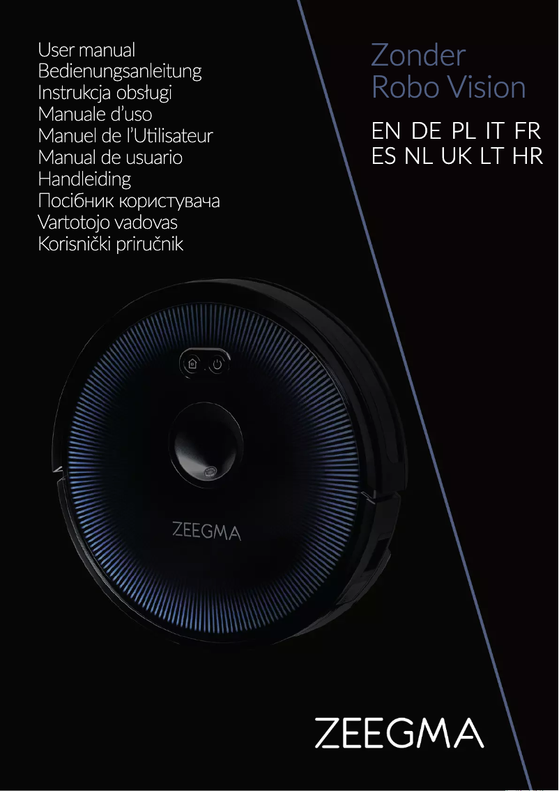 Imagen de la primera página del manual del dispositivo Zonder Robo Vision