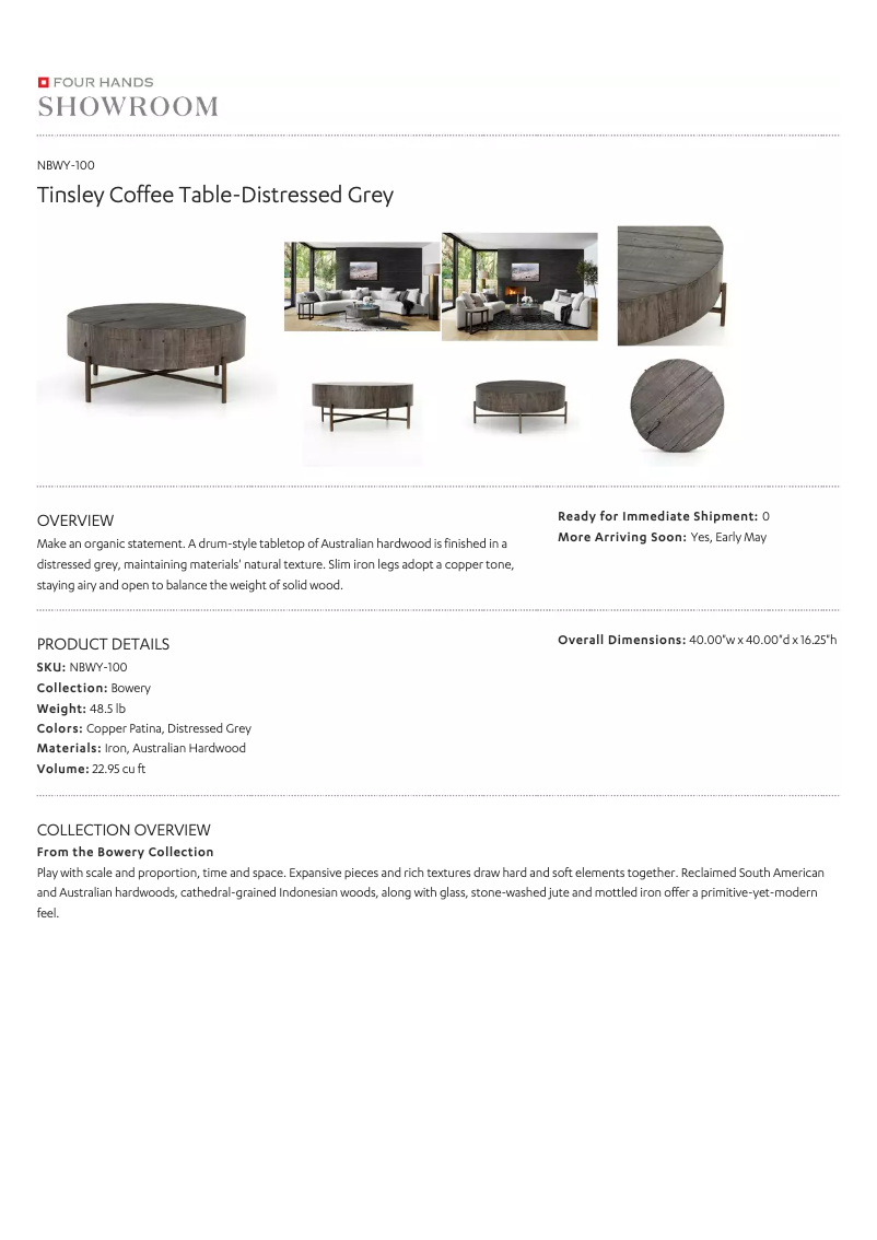 Página 1 del manual Manual de usuario Four Hands NBWY-100