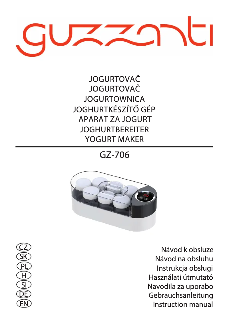 Página 1 del manual Manual de usuario Guzzanti GZ 706