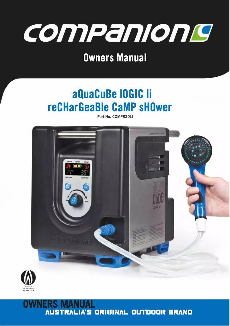 Página 1 del manual Manual de usuario Companion AquaCube Logic Li COMP830LI