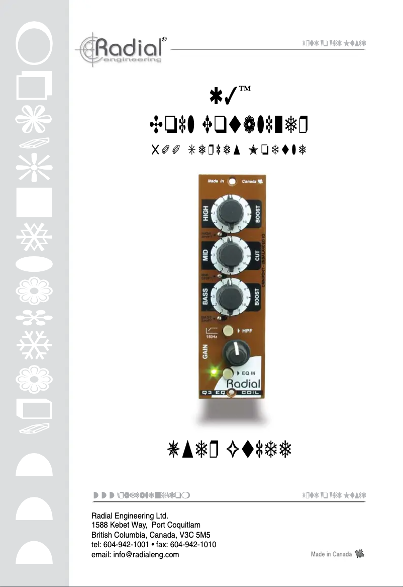 Imagen de la primera página del manual del dispositivo Q3