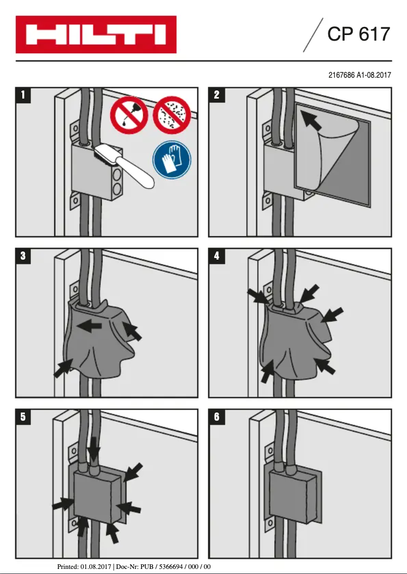 Imagen de la primera página del manual del dispositivo CP 617