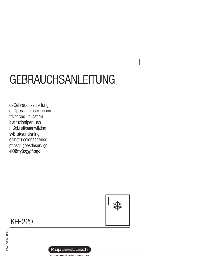 Página 1 del manual Manual de usuario Küppersbusch IKEF 229-7