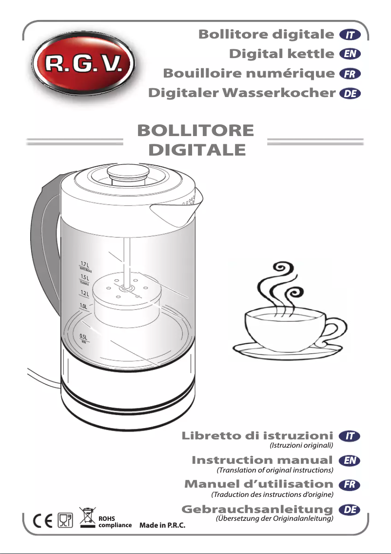 Página 1 del manual Manual de usuario RGV 110920