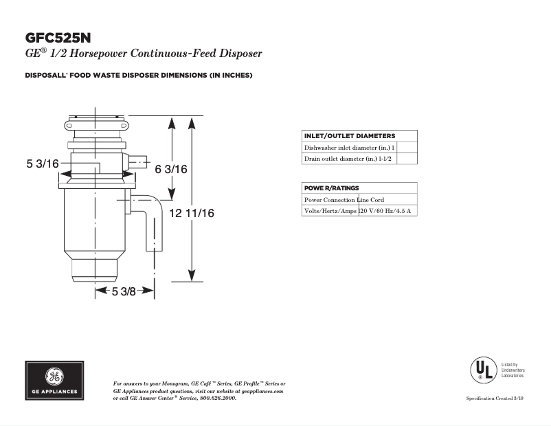 Imagen de la primera página del manual del dispositivo GFC525N