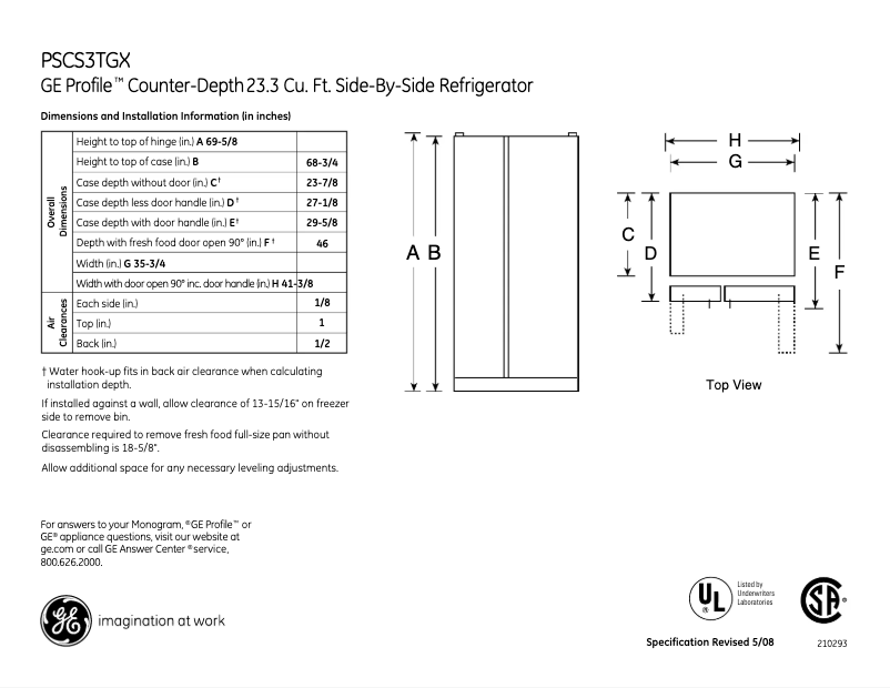 Imagen de la primera página del manual del dispositivo PSCS3TGXSS