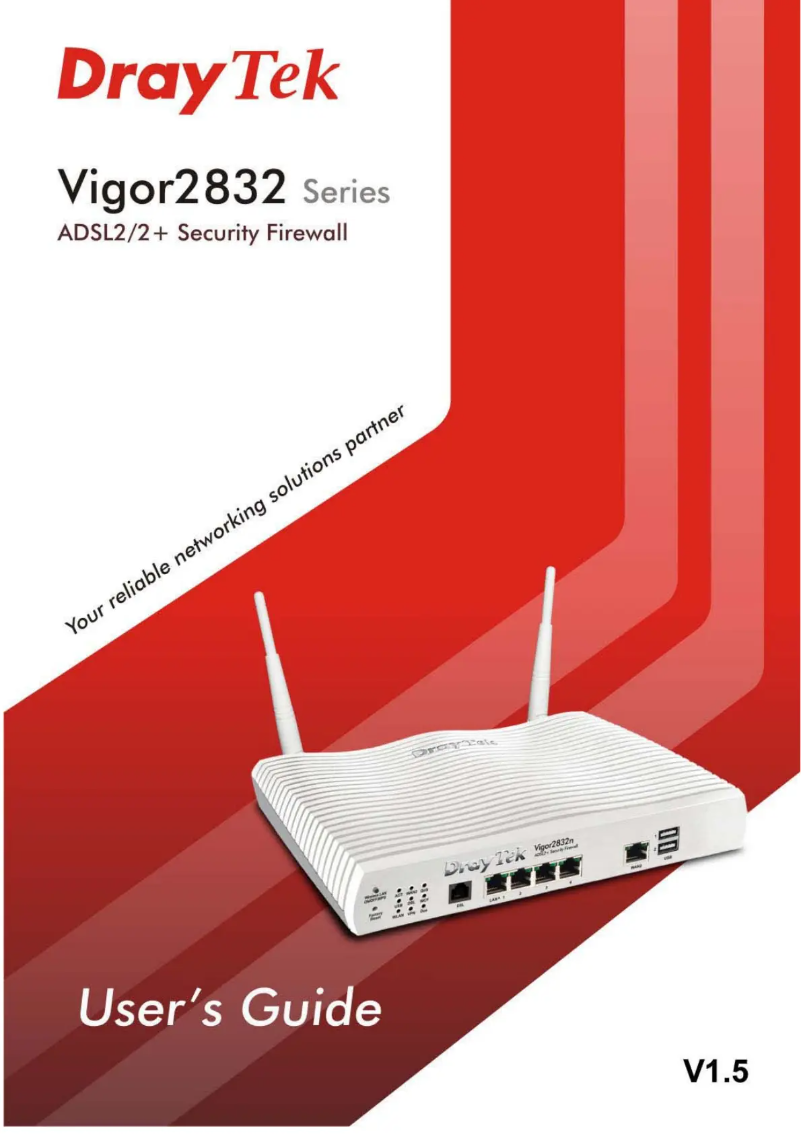 Imagen de la primera página del manual del dispositivo Vigor2832n