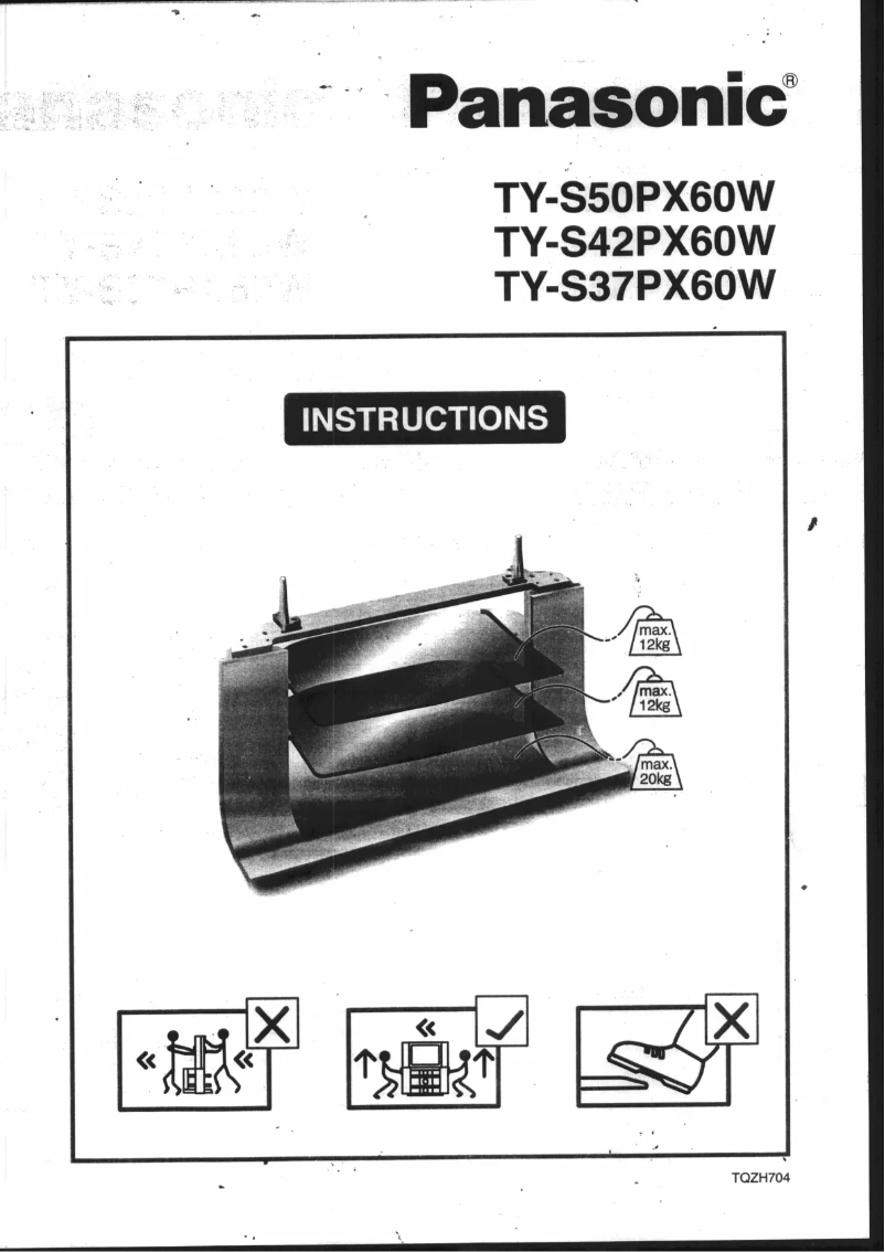 Imagen de la primera página del manual del dispositivo TY-S42PX60W