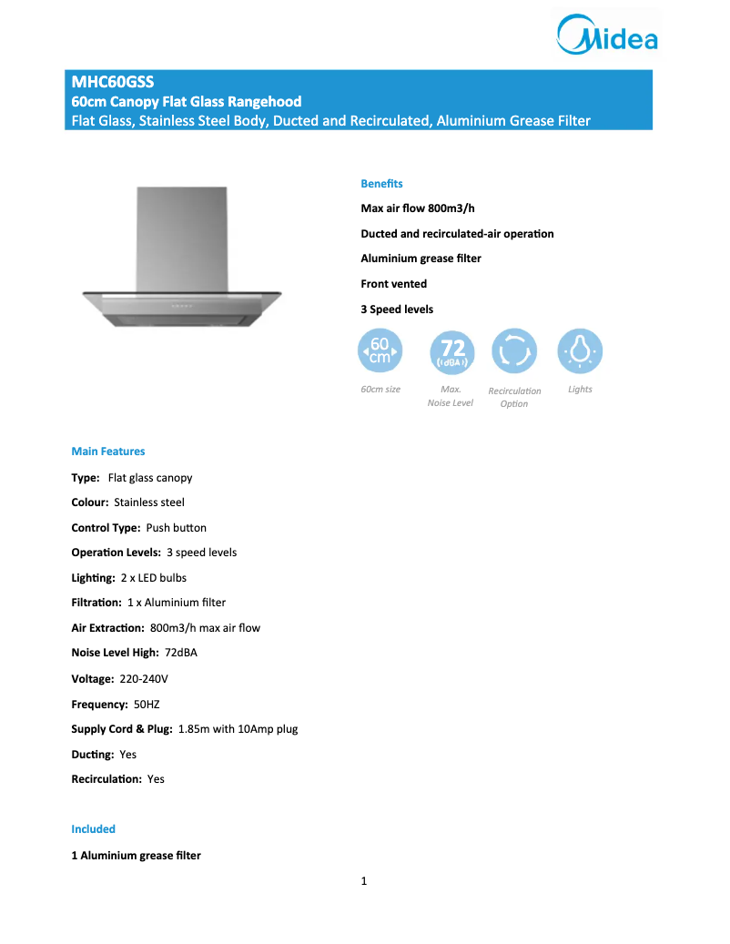 Imagen de la primera página del manual del dispositivo MHC60GSS