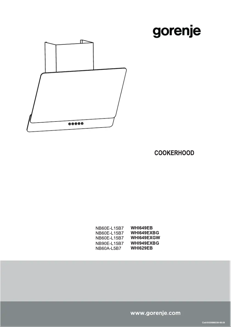 Imagen de la primera página del manual del dispositivo WHI649EB