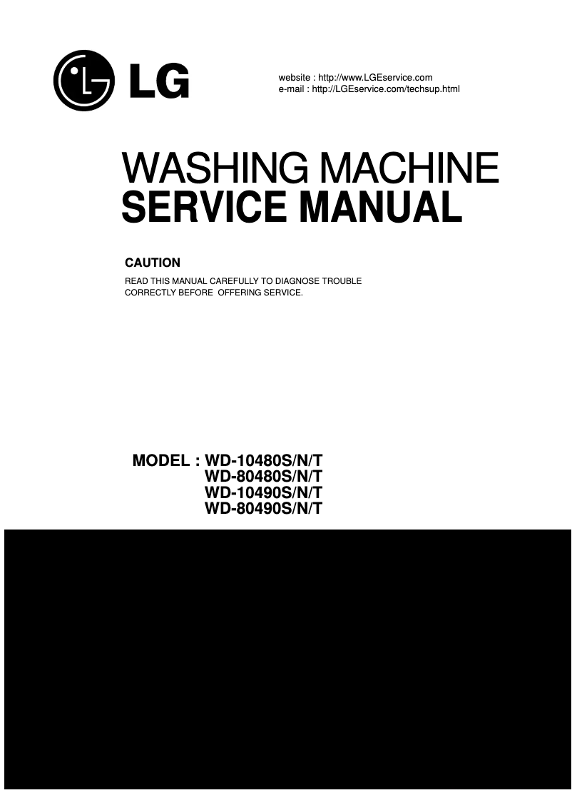 Página 1 del manual Manual de usuario LG WD-10492N