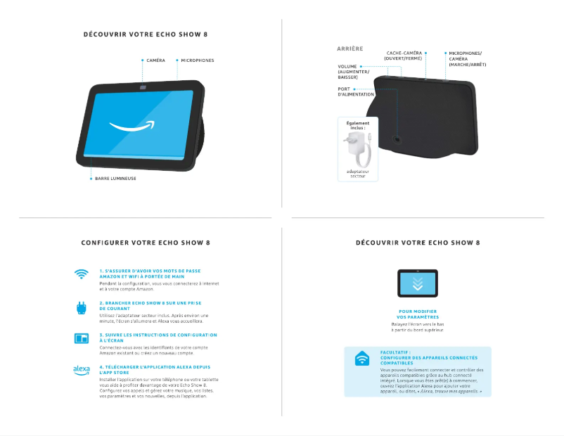 Página 1 del manual Manual de usuario Amazon Echo Show 8 (3rd Generation)