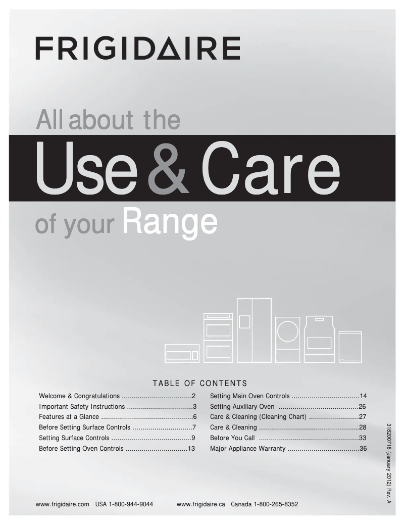 Imagen de la primera página del manual del dispositivo FFEF4015LW