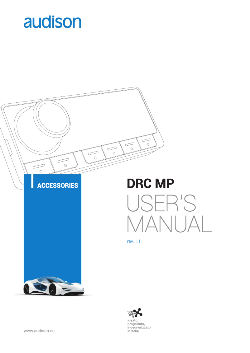 Imagen de la primera página del manual del dispositivo Thesis DRC MP