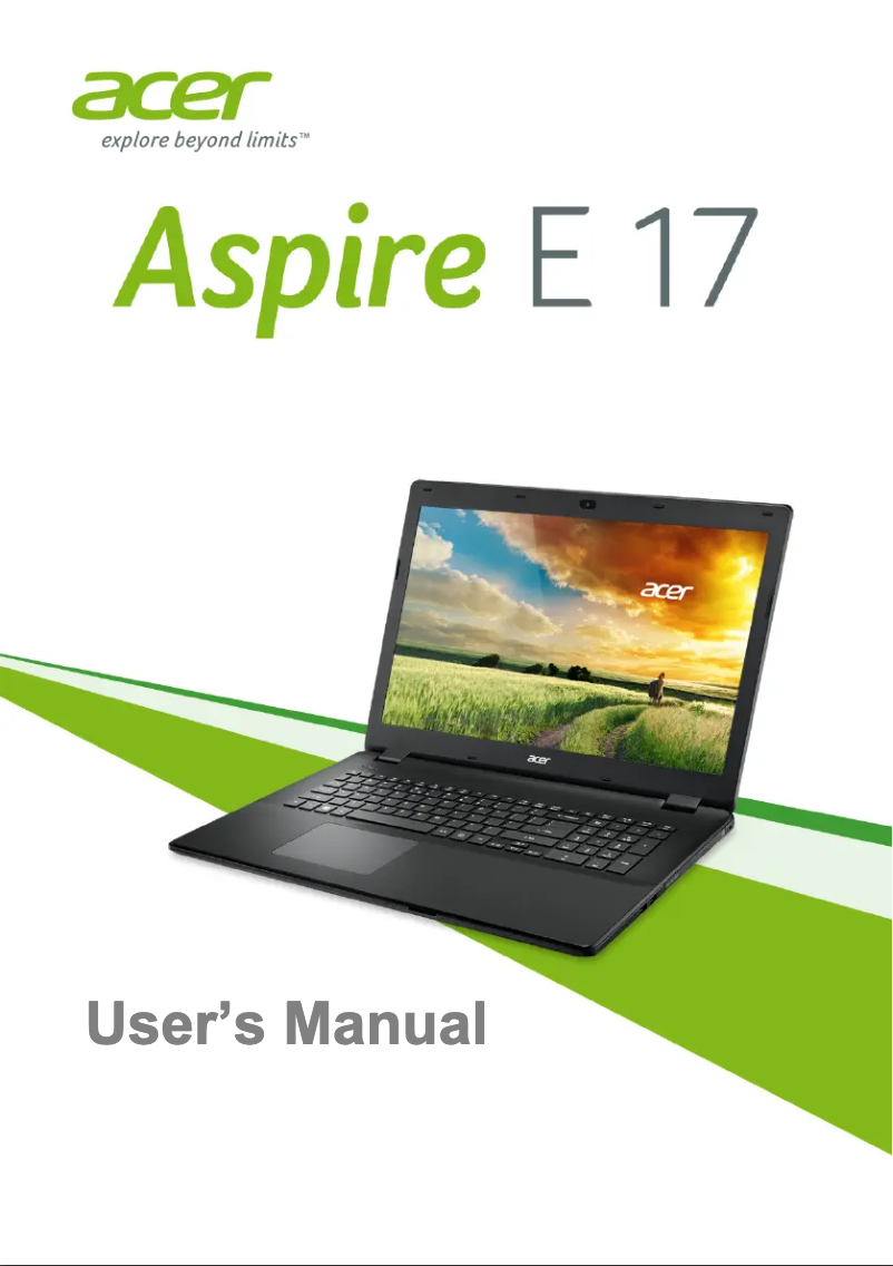 Página 1 del manual Manual de usuario Acer Aspire E17-E5-731G