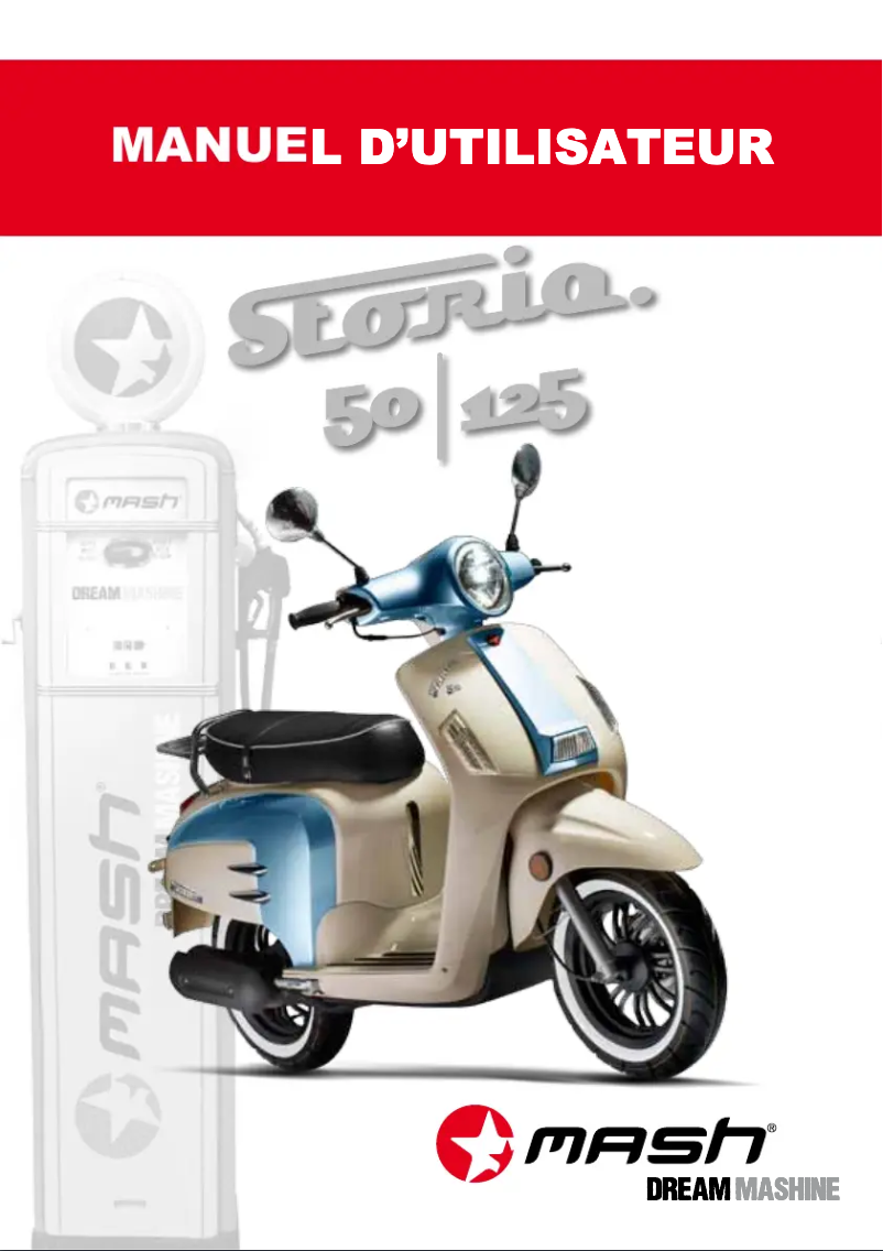 Imagen de la primera página del manual del dispositivo Storia 125cc (2014)