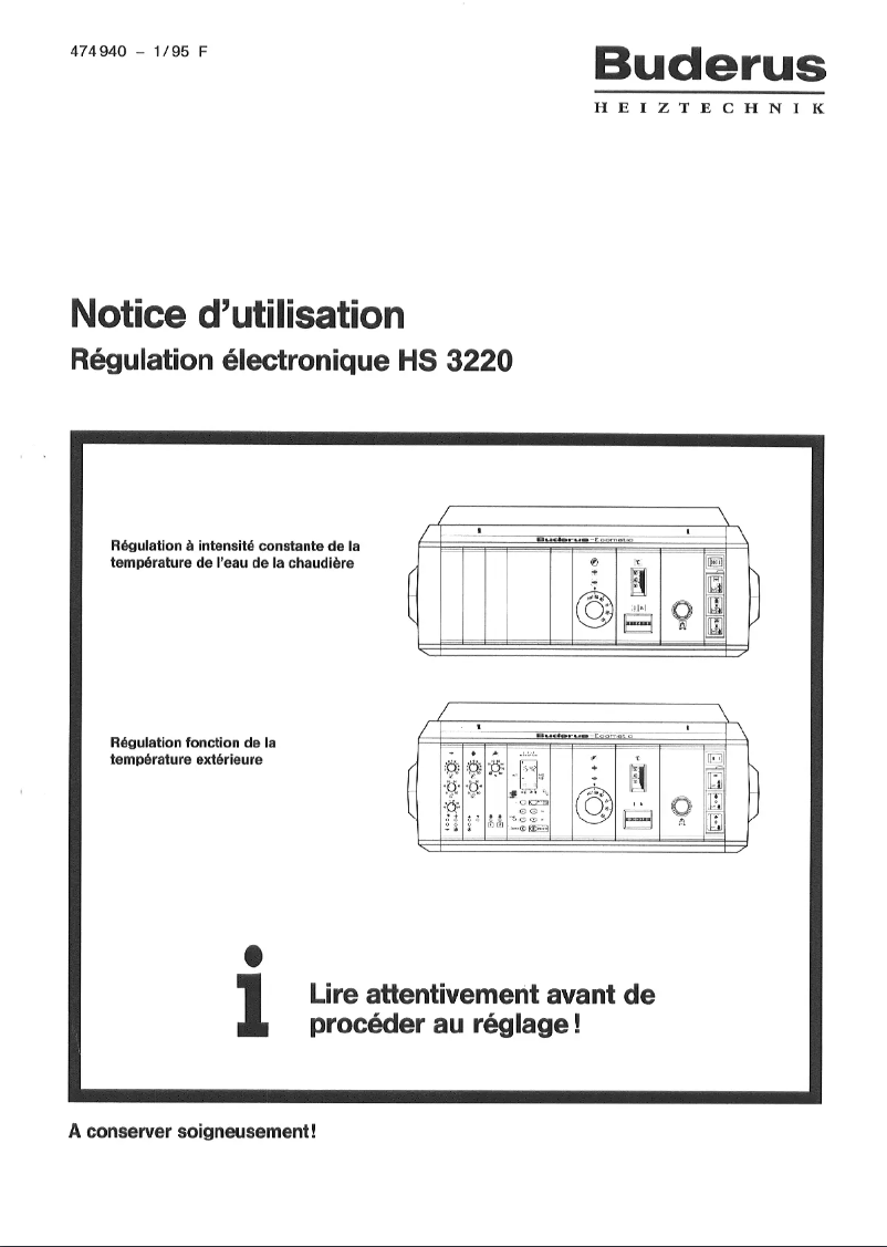 Imagen de la primera página del manual del dispositivo HS 3220