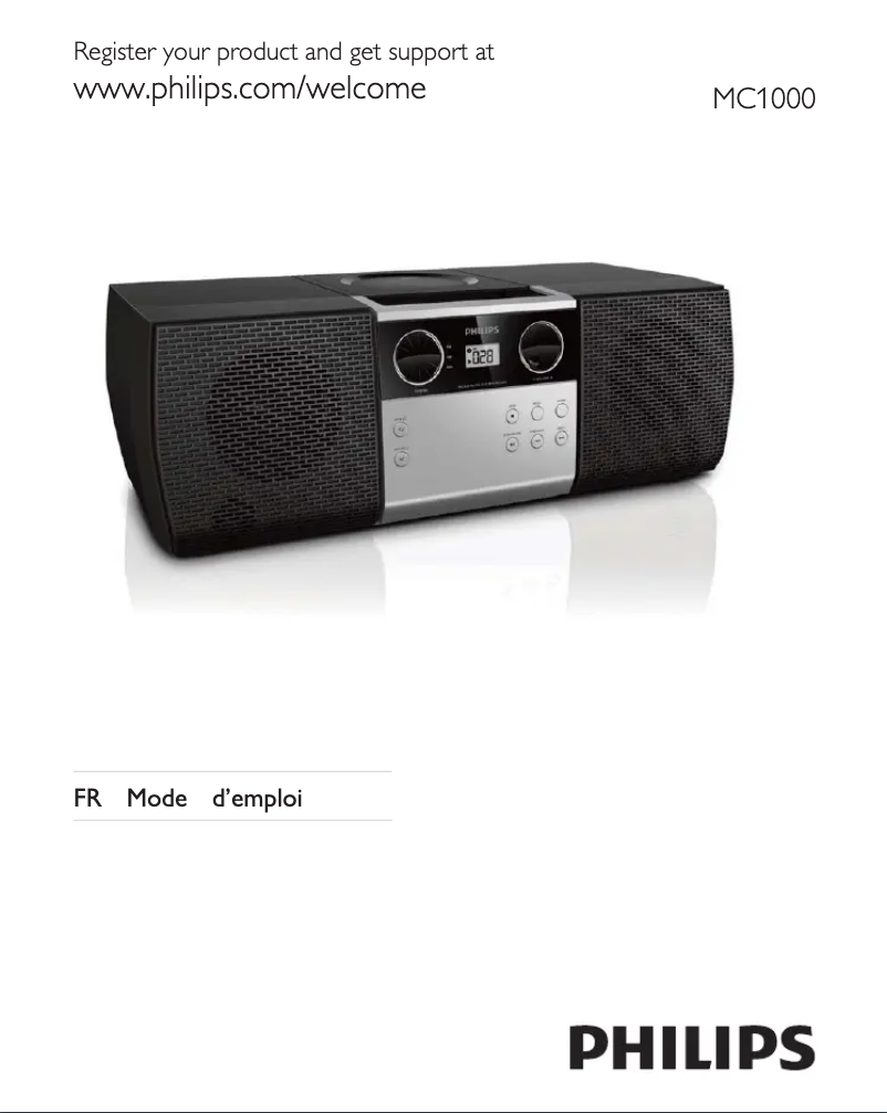 Página 1 del manual Manual de usuario Philips MC1000